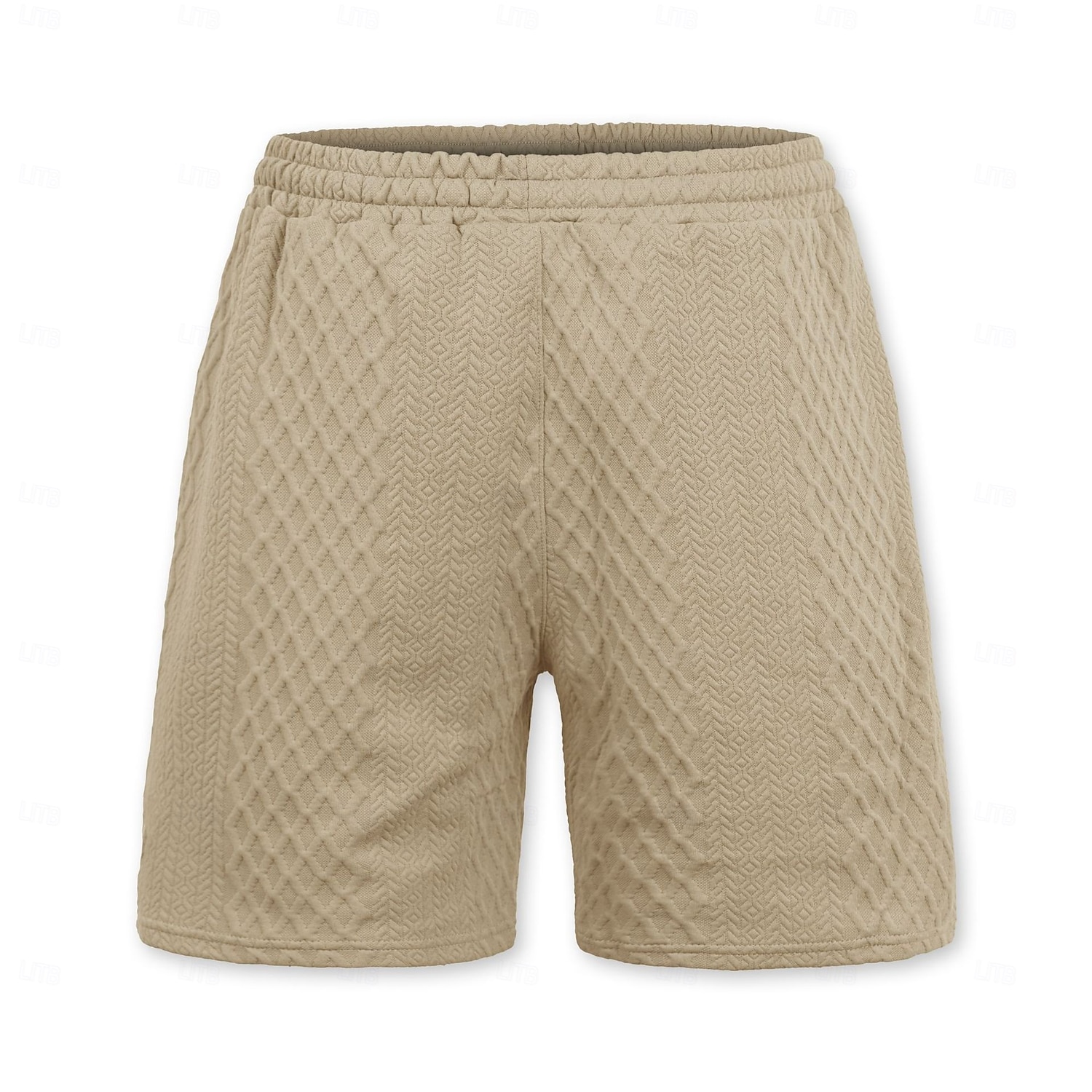Hombre Pantalón corto Pantalones cortos de verano Pantalones cortos casuales Jacquard Con Texturas Plano Comodidad Transpirable Sobre la Rodilla Casual Exterior Playa Vacaciones Moda Blanco Caqui 2026 - $21.99 –P8