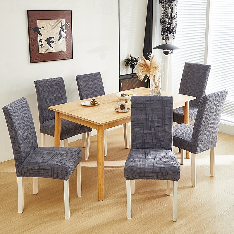 Polar Fleece Fabric Dining Chair Cover, Stretch Elastic Chair Slipcover for Home Hotel, Washable Removable Soft Seat Protector 2026 - $15.49 –P15