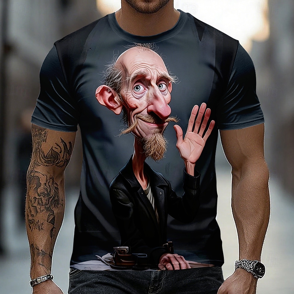 Bărbați 3D Print #D Tricou Manșon scurt Tricou Tipărire 3D Stil Nautic Cămașă Exagerat Designer Zilnic Club Petrecere Albastru piscină 1 2 Vară Primăvară Toate Sezoanele Îmbrăcăminte S M L XL XXL XXXL 2026 - $8.49 –P7