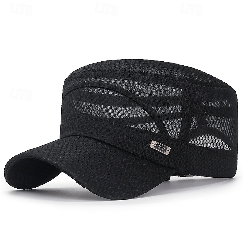 Baseballkappe mit flachem Schirm für Herren, verstellbarer, stylischer Sommerhut mit Sonnenschutz, Freizeitaccessoire für Outdoor-Sportarten wie Angeln und mehr, Accessoires für Erwachsene 2026 - $9.99 –P2