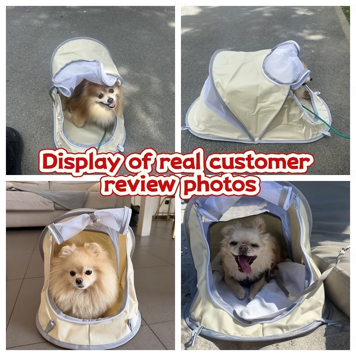 Collapsible Pet Tent (suitable For Cats And Dogs), Breathable Mosquito-proof Mesh Design, Indoor And Outdoor Dual-use Pet Bed, Suitable For Home, Camping, Grassland, Beach 2026 - $22.99 –P2