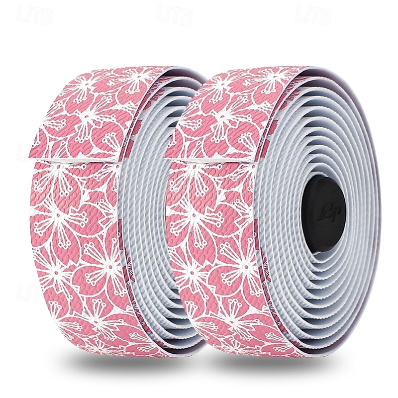 Bike Handlebar Tape Cycling Wearproof Skidproof Comfortable Safety For Road Bike Mountain Bike MTB Cycling Bicycle PU(Polyurethane) Black White Pink 2026 - $17.99 –P4