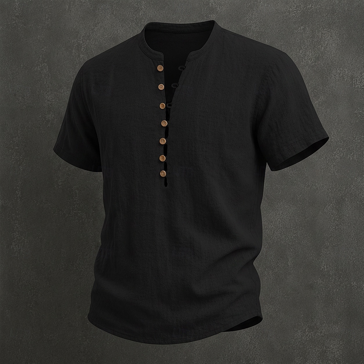 Bărbați Cămașă de in Cămașă popover Cămașă de vară Cămașă casual Simplu Casual Zilnic Negru Alb Roșu Vin Bleumarin Manșon scurt Guler Vară Îmbrăcăminte Nasturi 2026 - $22.99 –P4