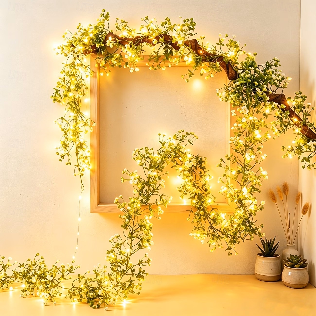 Guirlanda de luzes de fada com flores sintéticas em formato de estrela, 1,8 m, 20 LEDs, ideal para decoração de casamentos, festas, Dia dos Namorados, Natal, ambientes internos e externos, varandas, de 2026 por $14.49 –P2