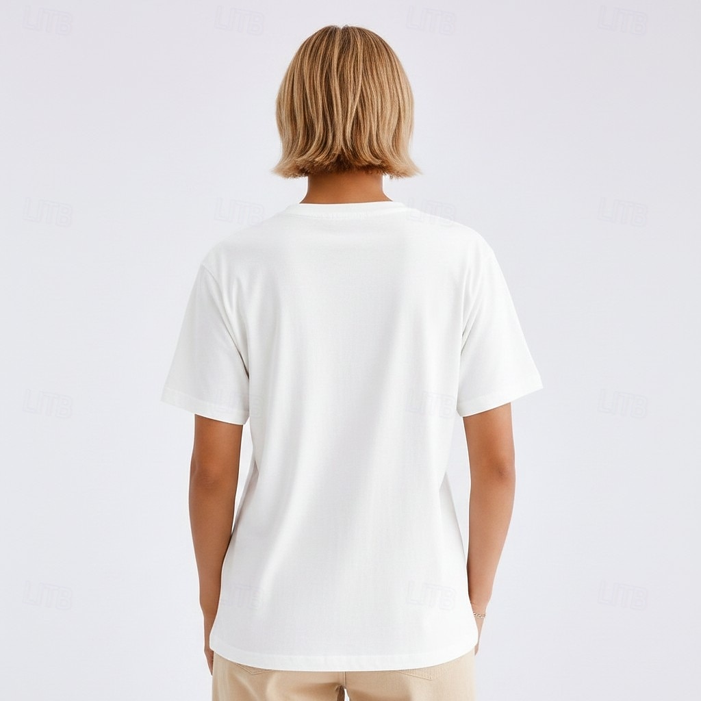 T-shirt floral brodé 100 % coton pour femmes T-shirt d'été élégants vintage tropicaux à manches courtes col rond haut régulier décontracté quotidien plage blanc été printemps automne hiver de 2026 ? $28.99 –P4