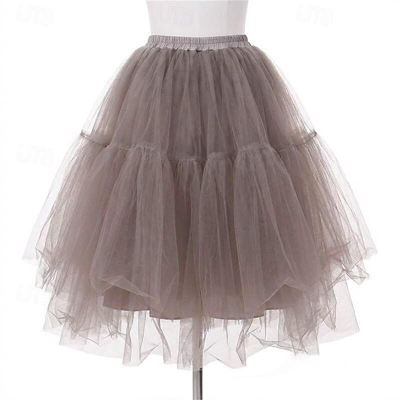Jupe à cerceaux Tutu Sous jupe Années 1950 Rétro Vintage Princesse Adulte Femmes Bal de promo Tenue de soirée Cocktail Se déguiser de 2026 ? $37.99 –P13