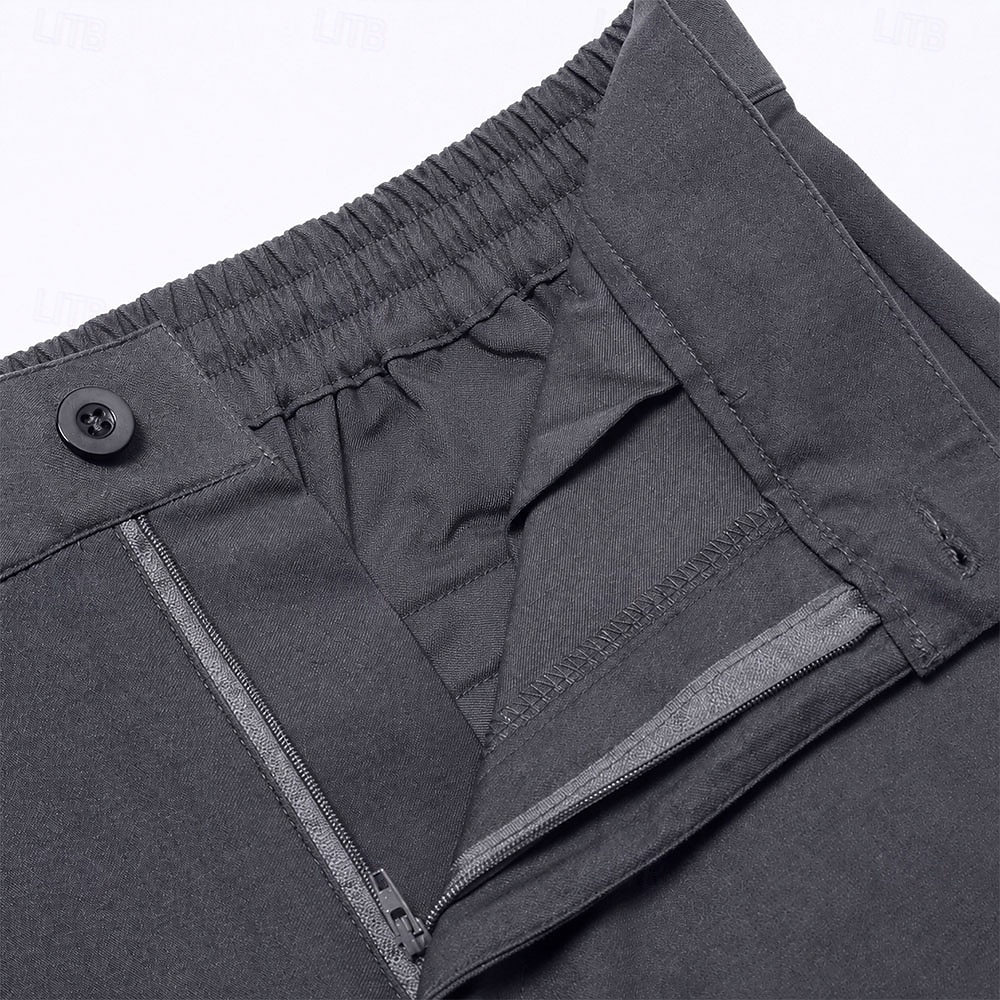 Hombre pantalones de traje Pantalones acampanados Timbre Pantalones Bolsillo Plano Comodidad Transpirable Boda Exterior Diario Moda Casual Negro Blanco 2026 - $29.99 –P4