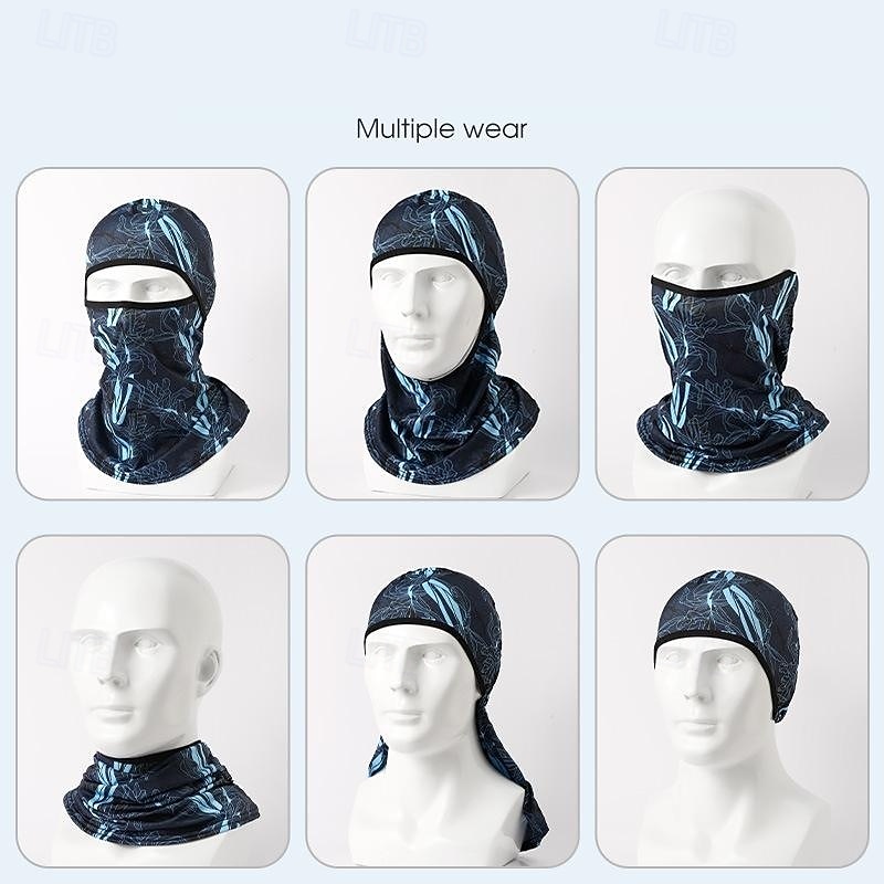 Neck Gaiter Neck Tube Cycling Cap  Bike Cap Balaclava UV Resistant Cycling Dust Proof Lightweight Soft Bike / Cycling Black White Royal Blue for Men's Adults' Mountain Bike / MTB Skiing Hunting 2026 - $12.99 –P4