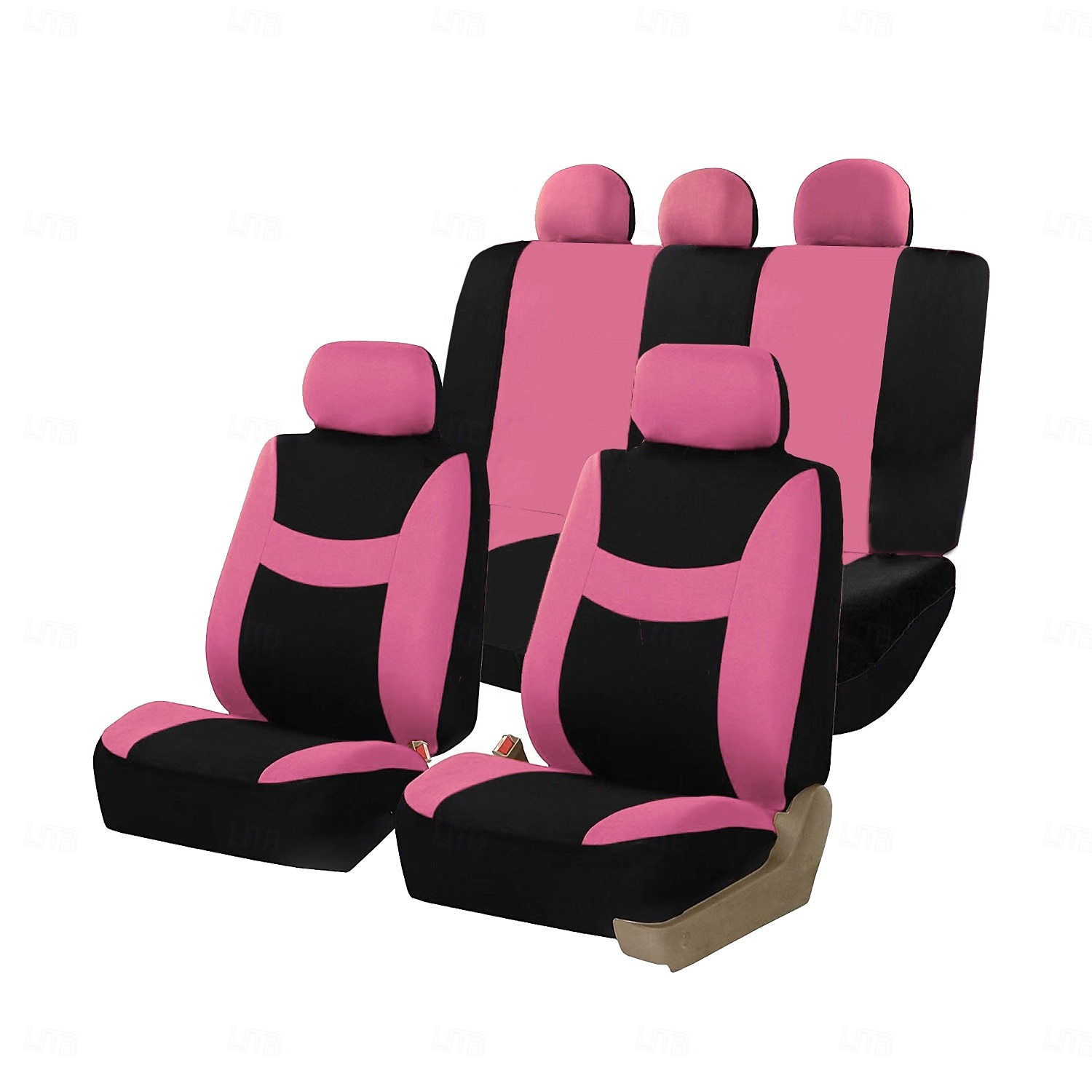Set completo di 9 coprisedili universali per auto, in tessuto a rete di poliestere traspirante, per auto, SUV, berline e camion. Eleganti accessori per interni bicolore, facili da installare. del 2026 a $34.99 –P4