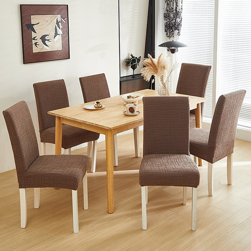 Polar Fleece Fabric Dining Chair Cover, Stretch Elastic Chair Slipcover for Home Hotel, Washable Removable Soft Seat Protector 2026 - $15.49 –P9