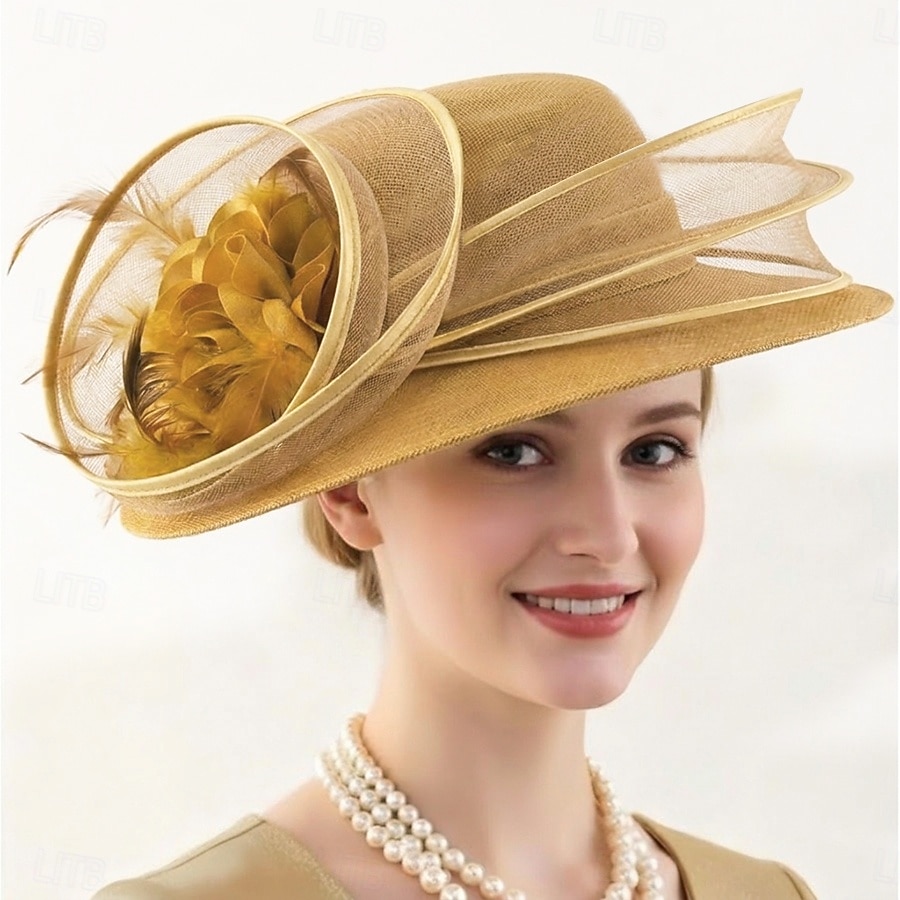Derby Hat Church Hat Kentucky Derby Hat Gentlewoman Noblewoman Fancy Dress Women's Masquerade Derby Ascot Horse Racing Festival Adults' Headpiece 2026 - $39.99 –P6