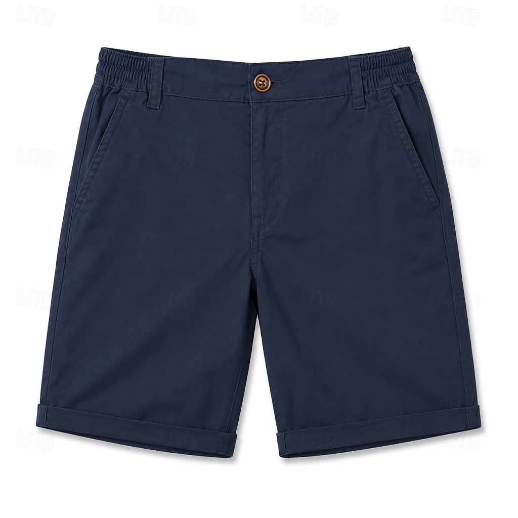 Homme Slacks Robe Short Avec Poches Uni Confort Court Occasionnel Quotidien Extérieur Occasionnel bleu marine Micro-Élastique de 2026 ? $33.99 –P2