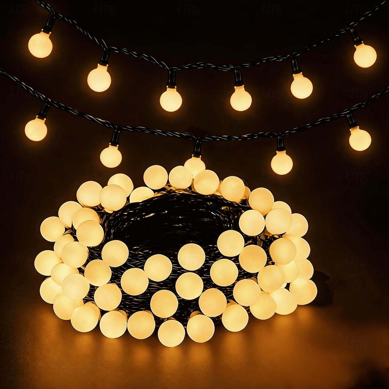 Ghirlanda luminosa solare con globo, 5 m 20 LED, 7 m 50 LED, 12 m 100 LED, luci fatate impermeabili per esterni, ideali per giardino, patio, matrimoni, campeggio, feste, Natale e Halloween. del 2026 a $12.99 –P2