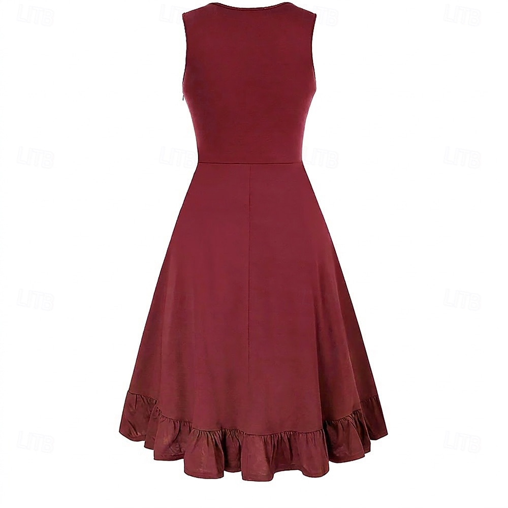 Punk & Gotico Rinascimento Steampunk Vestito Strega Ragazza gotica Tinta unica Costume Per donna Fantasia Stile Steampunk Notte di Valpurga Halloween Carnevale Mascherata Casual Quotidiano Adulti del 2026 a $38.99 –P13