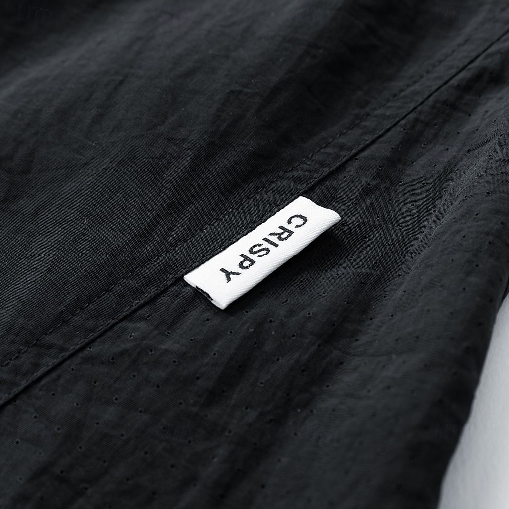 Men's Lightweight Cargo Shorts Comfort Waist Tactical Cargo Shorts Casual Shorts Drawstring Pocket Elastic Waist Plain Quick Dry Knee Length Outdoor Streetwear Daily Wear Fashion Streetwear Black 2026 - $21.99 –P12