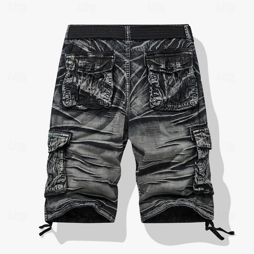 Men's Comfort Waist Tactical Cargo Cargo Shorts Shorts Casual Shorts Multi Pocket Flap Pocket Camouflage Knee Length Outdoor Streetwear Daily Wear Fashion Streetwear Black Purple Inelastic 2026 - $37.99 –P2