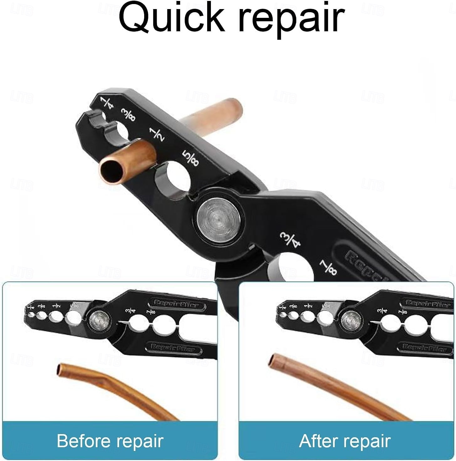 6-Hole Multi-Size Copper Pipe Repair & Rounding Tool, Copper Tube Rounder 6 Hole Aluminum Alloy Pipe Rounding, Suitable for 1/4, 3/8, 1/2, 5/8, 3/4, and 7/8 inch Coppers Aluminum Pipes 2026 - $44.99 –P8