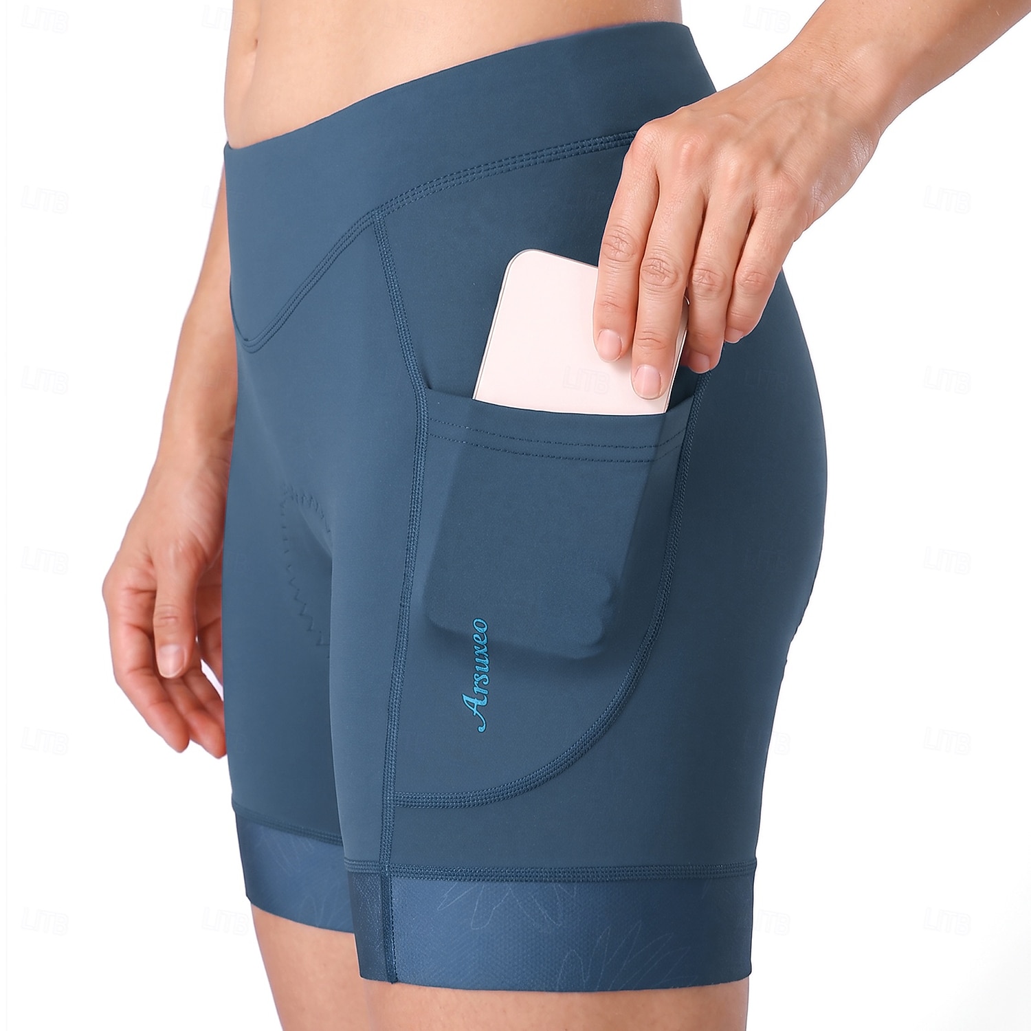 Arsuxeo Femmes Couleur Unie Shorts de route Shorts de sous-vêtements de cyclisme Pantalons de cyclisme Vélo Shorts Shorts de sous-vêtements Coupe ajustée Des sports Bonne ventilation Réduit les de 2026 ? $31.99 –P23