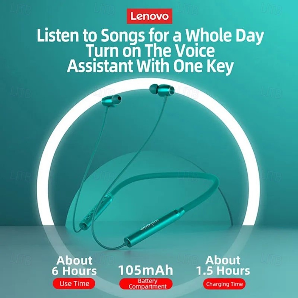 Lenovo Wireless Neckband Headphones, Bluetooth 5.0 Sport Earbuds with Mic, Noise Cancelling In-Ear Earphones, Sweatproof Magnetic Buds for Workout Gym Running, Thinkplus Audio, HiFi Stereo 2026 - $14.99 –P3
