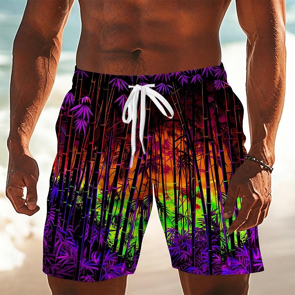 Per uomo Piante Bambù Costumi da bagno Costumi da bagno Pantaloncini da bagno Pantaloncini da Surf Misura del girovita medio Casual Quotidiano All'aperto Tasche Laterali fodera in rete Coulisse del 2026 a $20.99 –P3