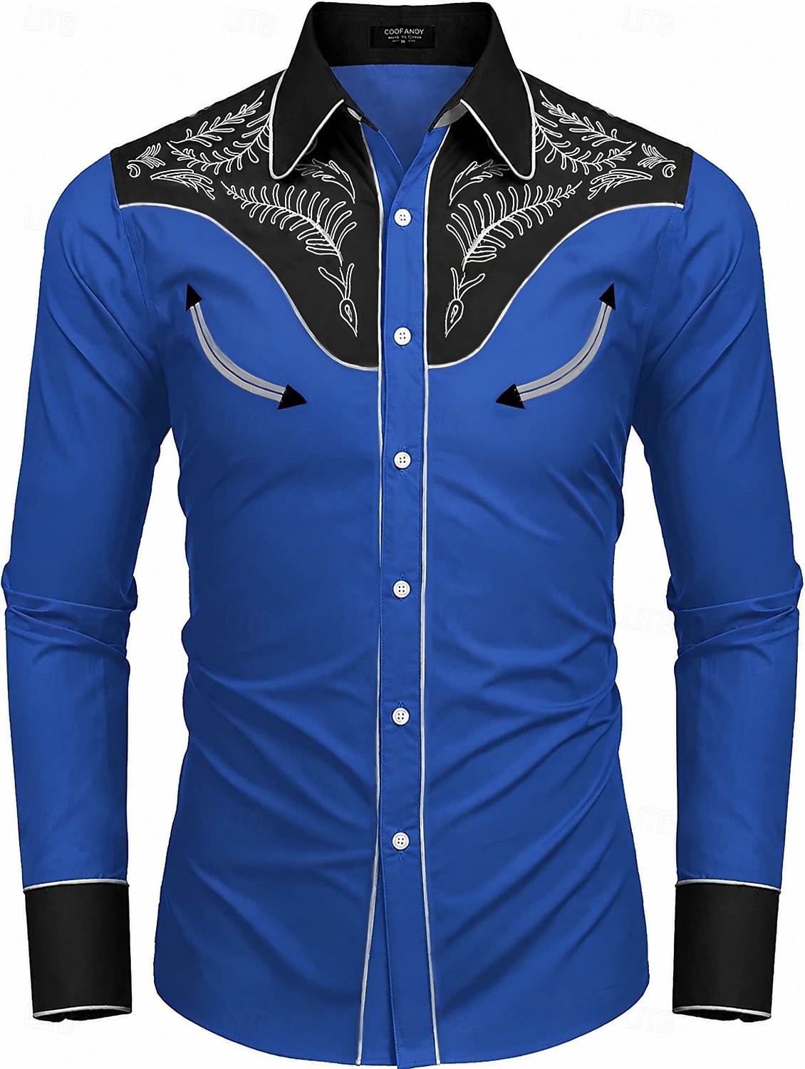 Clássico Retro Vintage Blusa / Camisa Cowboy do Oeste 3D Fantasia Homens Baile de Máscaras Dia a Dia Festa de Solteira Adulto Camisa de 2026 por $21.99 –P3