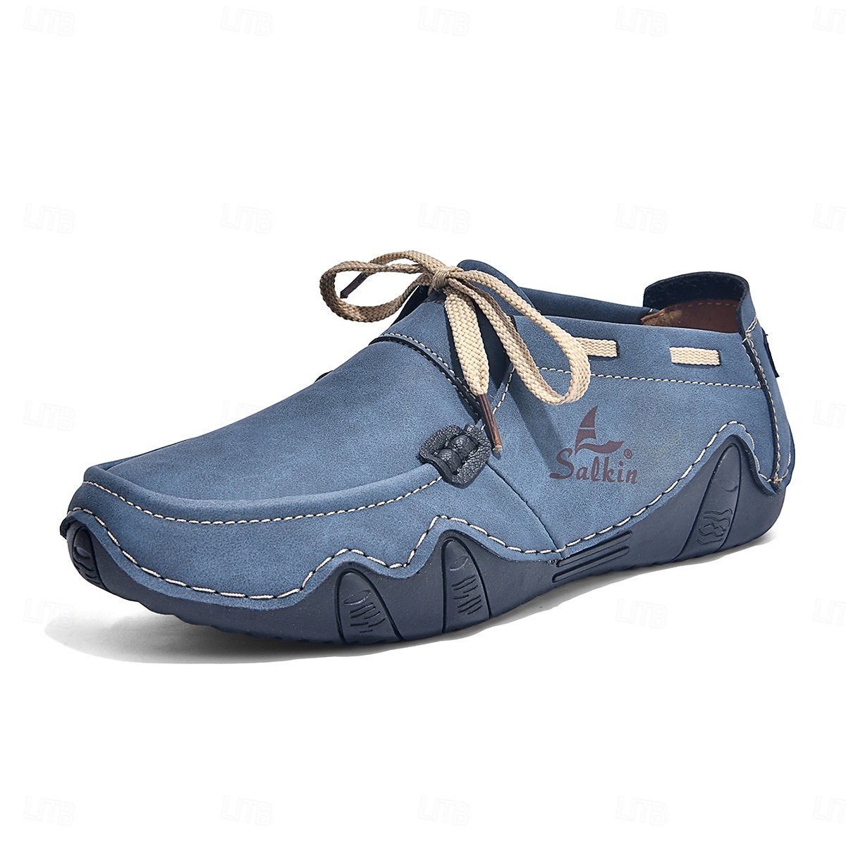 Men's Mint Green Casual Loafers, Lace-Up Comfort Walking Shoes, Lightweight Soft Sole Shoes for Travel, Daily Wear, Outdoor Activities 2026 - $42.99 –P6