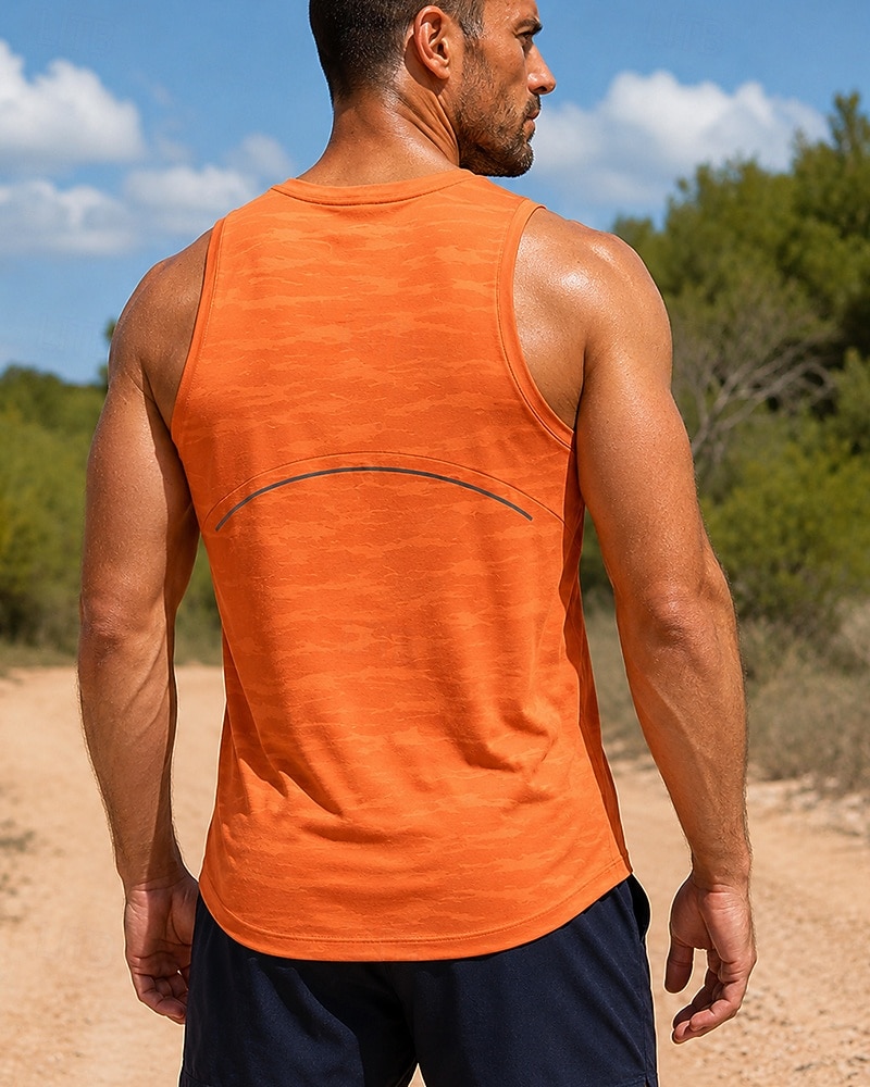 Men's Solid Colored Workout Tank Top Running Tank Top Gym Tank Top Summer Spring Sleeveless Quick Dry Lightweight Moisture Wicking Breathable Gym Workout Running Walking Jogging Fitness Blue White 2026 - $22.99 –P3
