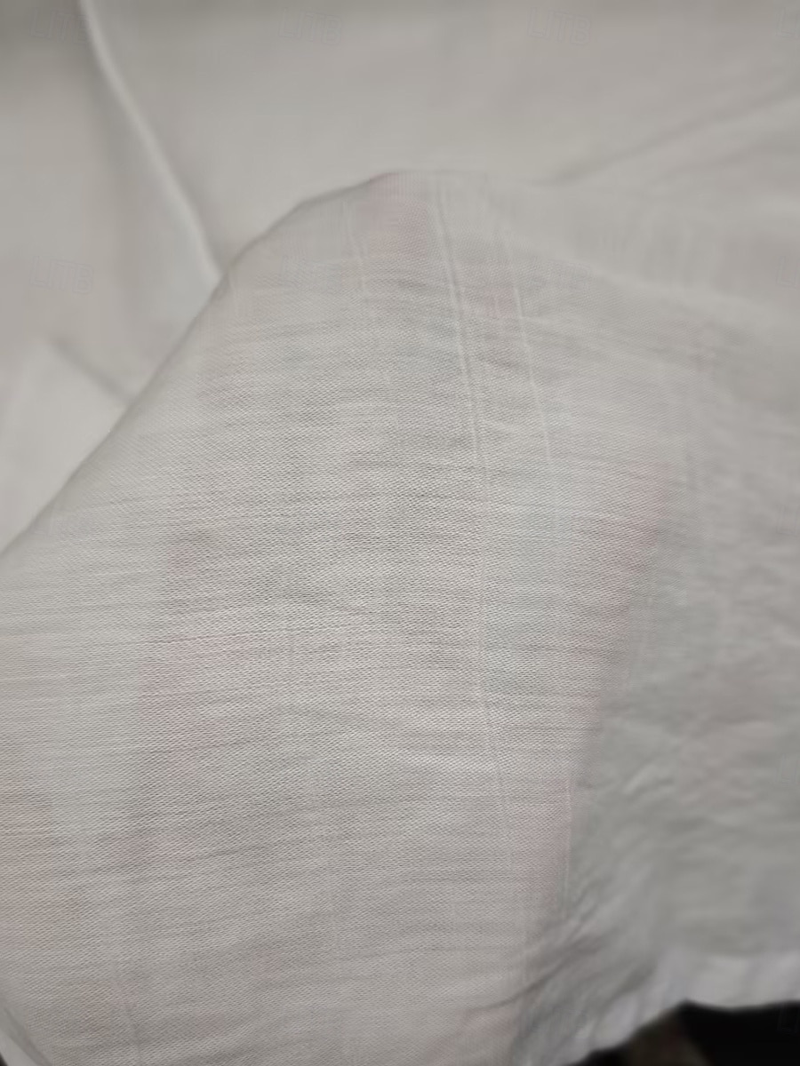 Mulheres Colete de algodão e linho Franzido Textura Côr Sólida Vintage Sem Manga Scoop pescoço Tops regulares Preto Branco Verde Claro Rosa Cinza Claro Verão Primavera de 2026 por $12.99 –P2
