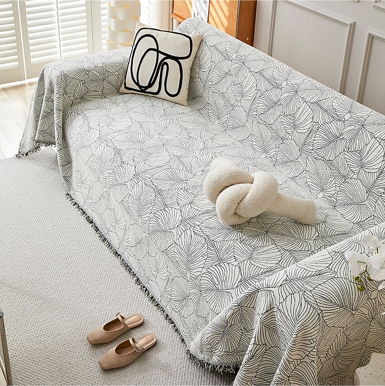 Sofa Cover Blanket One Piece Couch Cover Anti Cat Scratch Herringbone Sofa Slipcover Full Coverage Furniture Protector Washable Sofa Throw for Living Room 2026 - $7.99 –P11