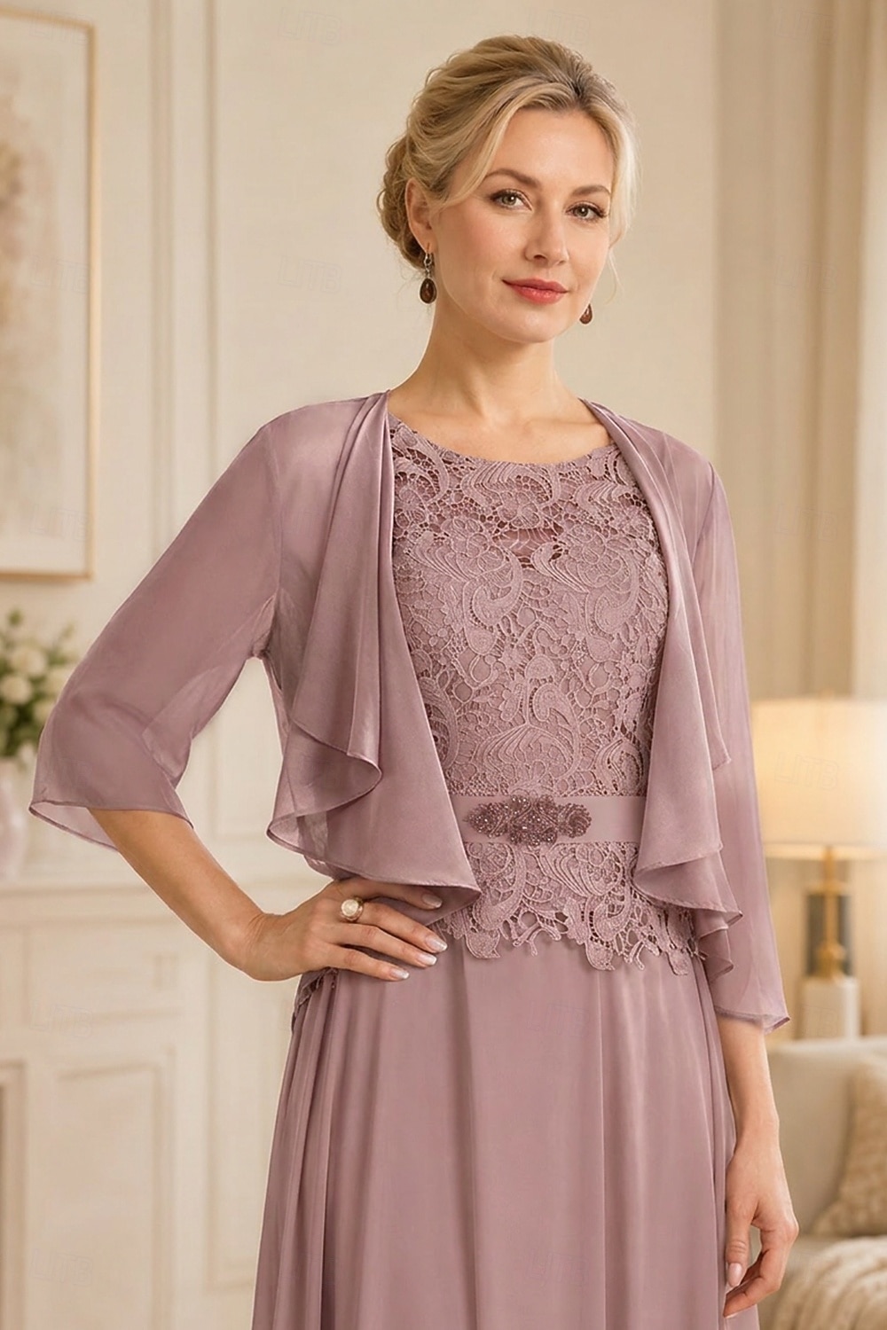 scialli per ospiti di nozze avvolgere le donne impacchi per la madre puro elegante chiffon a mezza manica impacchi da sposa con balze per la festa primaverile&amp; estate del 2026 a $45.99 –P18