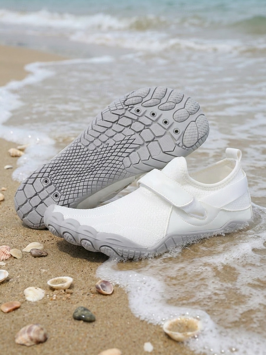 Pantofi de apă albi pentru femei, desculți, cu vârf lat, pantofi sport aqua cu uscare rapidă și talpă antiderapantă, pentru plimbări pe plajă, înot, caiac, călătorii și aventuri în aer liber 2026 - $29.99 –P2