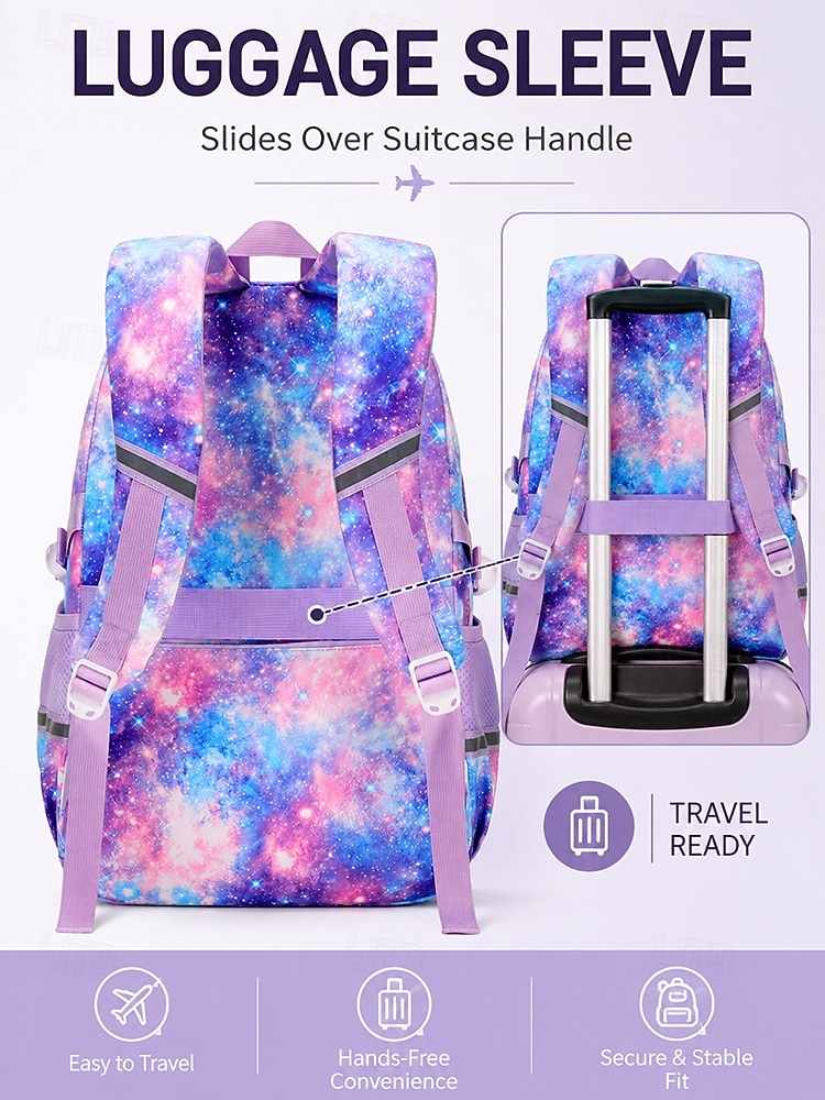 Kids School Backpack 3-Piece Set for Boys & Girls, Includes Lunch Bag & Pencil Case, Large Multi-Compartment, Durable Polyester, Ergonomic S-Straps, Reflective Safety, Elementary School Use 2026 - €36.99 –P5