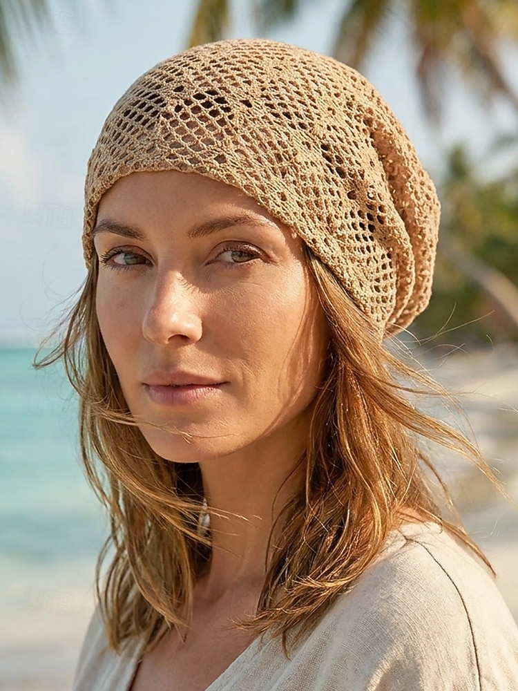 Gehäkelter Sommerhut für Damen, aus luftigem Polyester, faltbarer Sonnenhut im Boho-Stil, ideal für Strandurlaub und Freizeit, mehrfarbig und leicht. &atmungsaktiv 2026 - $14.99 –P1