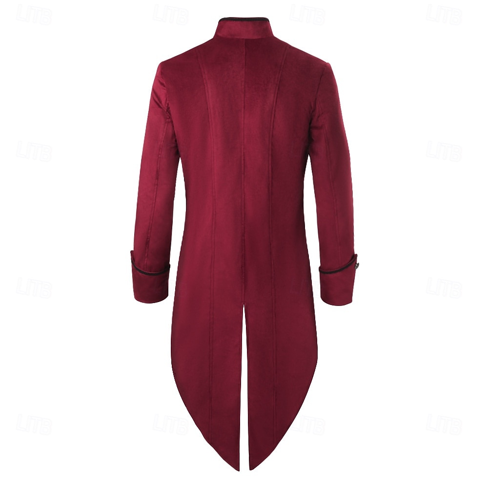 Rétro Vintage Queue-de-pie Manches longues Prince Vampire Gentleman Déguisement Homme Fantaisie Halloween Carnaval Mascarade Foire de la Renaissance LARP Adulte Manteau de 2026 ? $51.99 –P2
