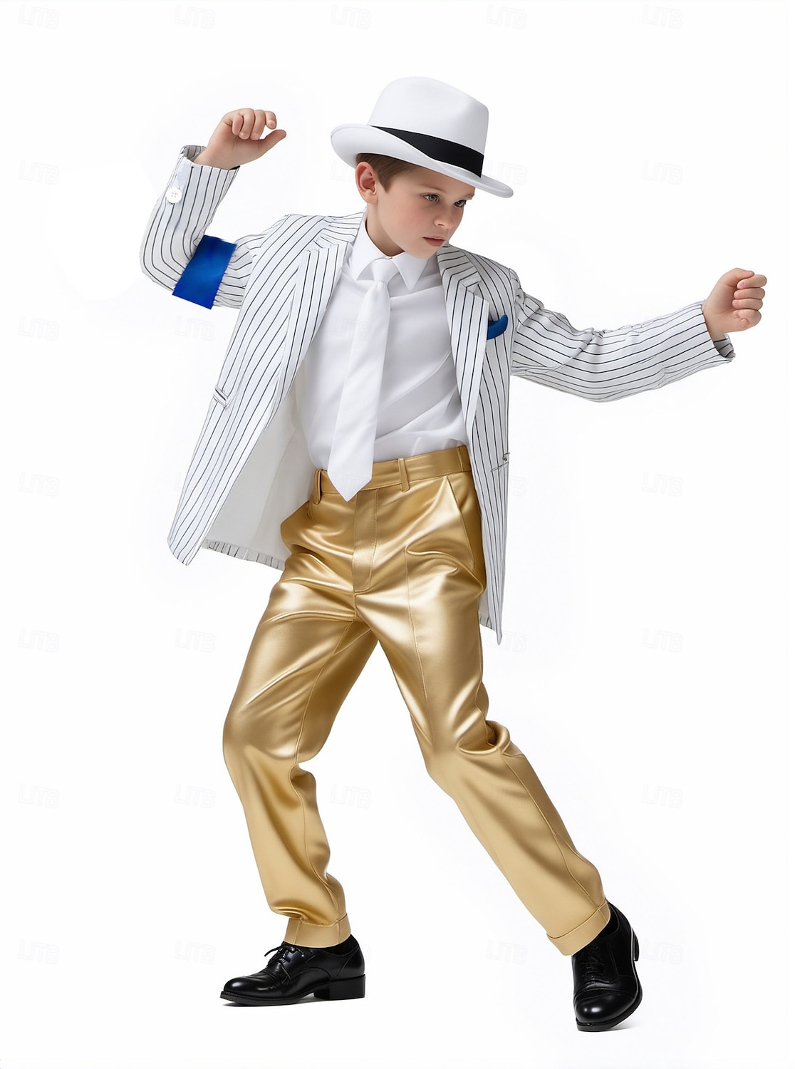 Estrella del pop de los 80 Cantante Accesorios Disfraz de lujo Iconos de la música y del escenario Cosplay for Chico Niños Víspera de Todos los Santos Carnaval Semana del Libro Rendimiento Escenario 2026 - $39.99 –P2