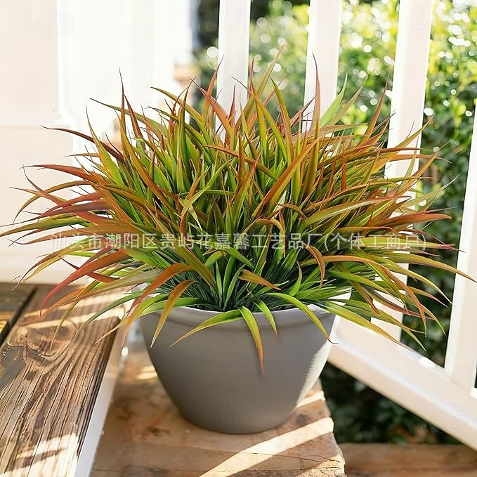 12 künstliche Pflanzen für den Außenbereich, künstliches Gras aus Kunststoff, UV-beständig, künstliche Stängel und Büsche, für Pflanzgefäße, Terrasse, Veranda, Fensterkasten, Gartenwege und als 2026 - $22.99 –P10
