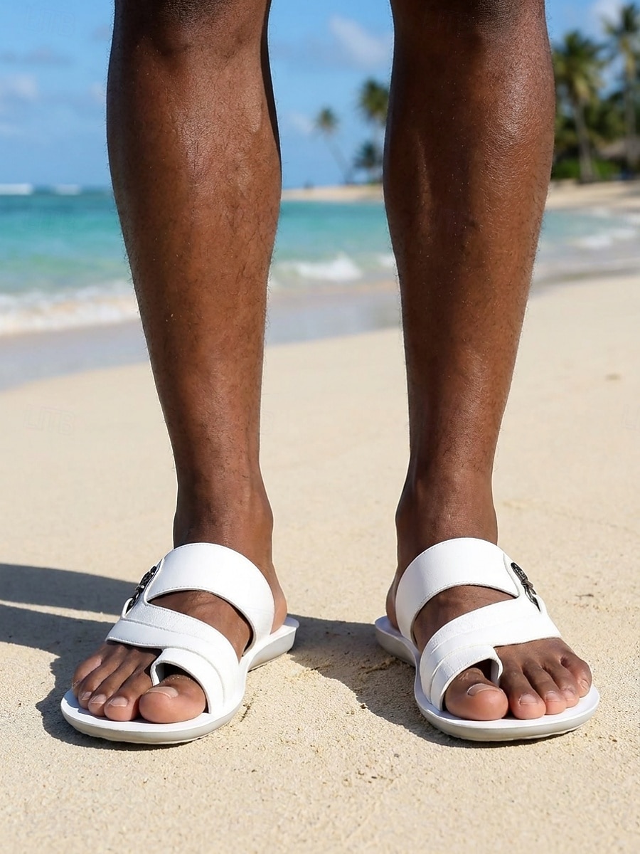 Men's Beach Vacation Flip Flop Sandals, Lightweight Open Toe Summer Shoes, Comfortable Casual Sandals for Resort, Pool, Seaside Walking 2026 - $34.99 –P2