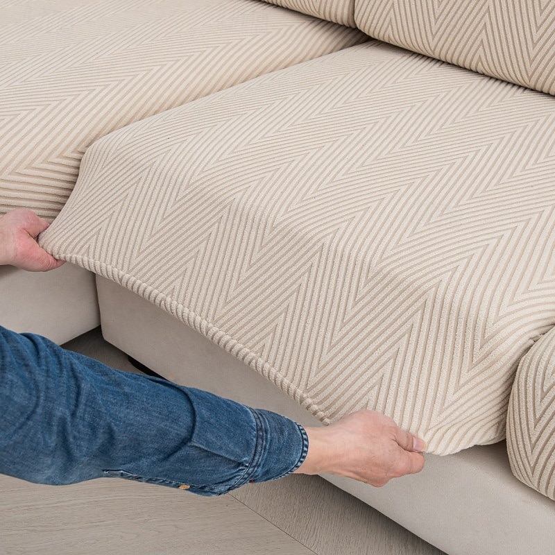 Fodera per cuscino divano jacquard magica, fodera elastica a prova di animali domestici per sedile divano, protezione elastica per mobili facile da installare per cani e gatti del 2026 a $11.49 –P16
