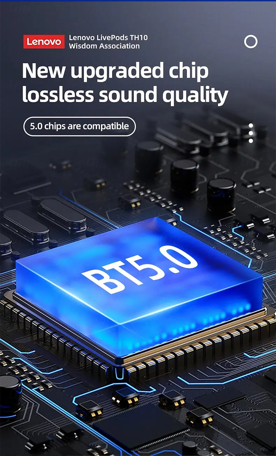Lenovo ThinkPlus draadloze over-ear hoofdtelefoon, Bluetooth 5.3 headset met microfoon, hifi stereo diepe bas, zachte oorkussens, opvouwbaar voor gaming, reizen, kantoor, compatibel met pc en 2026 - $48.99 –P17