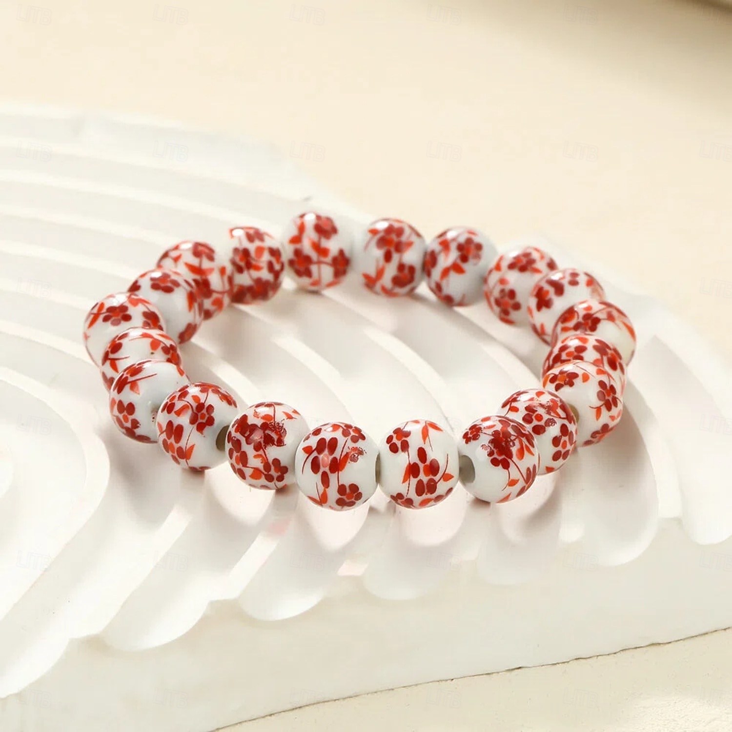 Bracelet de perles Géométrique Séries de totem Mode Bracelet Bijoux Bleu Rouge bordeaux Violet pour Quotidien de 2026 ? $11.49 –P3