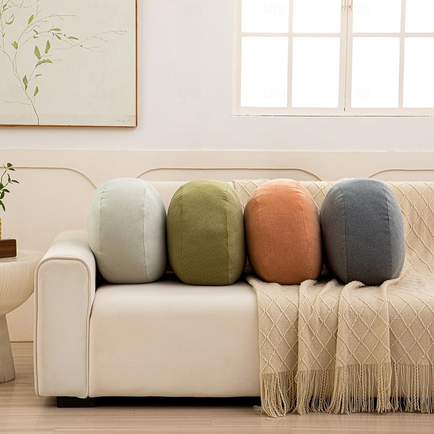 Ultra Soft Suede Pebble Throw Pillow, Fluffy Rock Shaped Floor Seating Cushion, Cute Novelty Stone Hugging Pillow for Sofa, Bedroom & Home Decor 2026 - $66.99 –P25