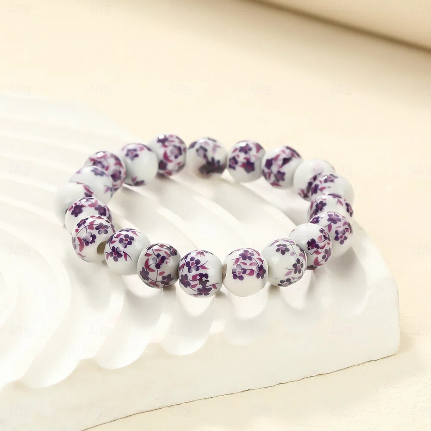 Bracelet de perles Géométrique Séries de totem Mode Bracelet Bijoux Bleu Rouge bordeaux Violet pour Quotidien de 2026 ? $11.49 –P6