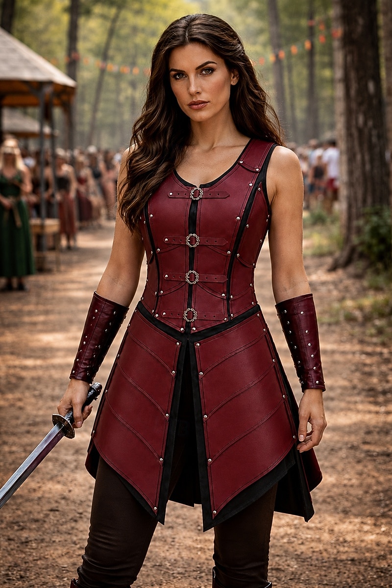 Medieval Renascentist Rochii Arme si Armuri Γιλέκο Războinic Fecioara scutului Barbar Costume de fancy Pentru femei Viching Fantezie Halloween Carnaval Performanță LARP Ren Faire Adulți Rochie 2026 - $82.99 –P8