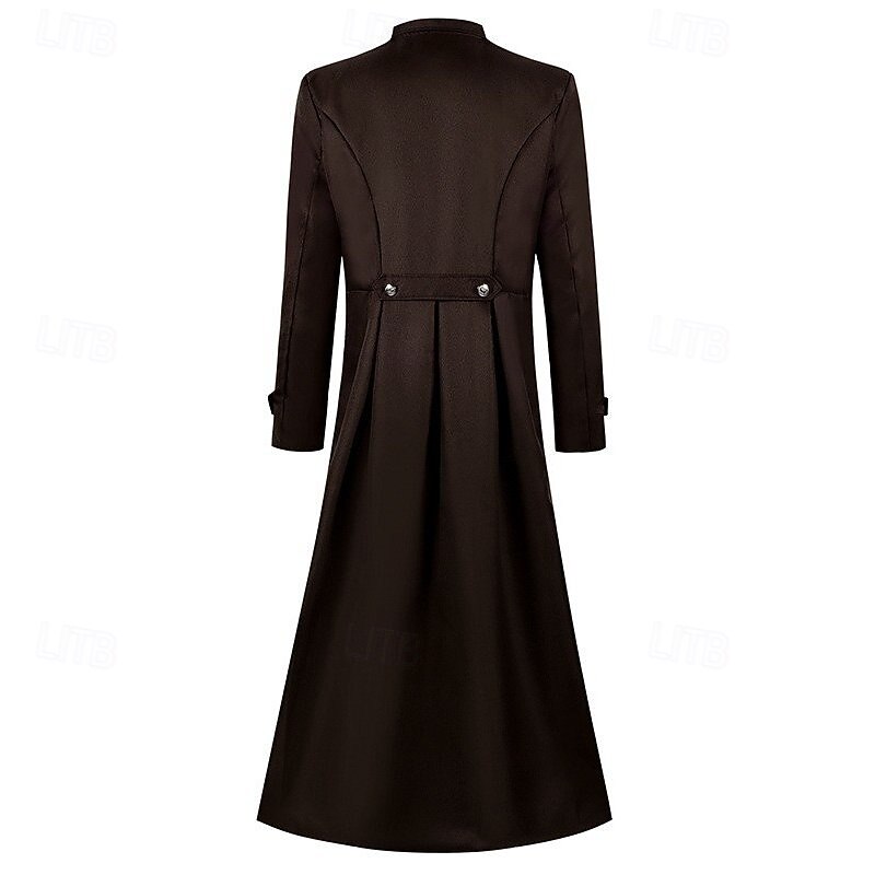 Medieval Renascentist Steampunk Geacă Palton Mâneci Lungi Vampiri Aventurier Doctorul ciumei Costume de fancy Bărbați Steampunk Halloween Carnaval Mascaradă Petrecere / Seara Târgul Renașterii LARP 2026 - $43.99 –P6