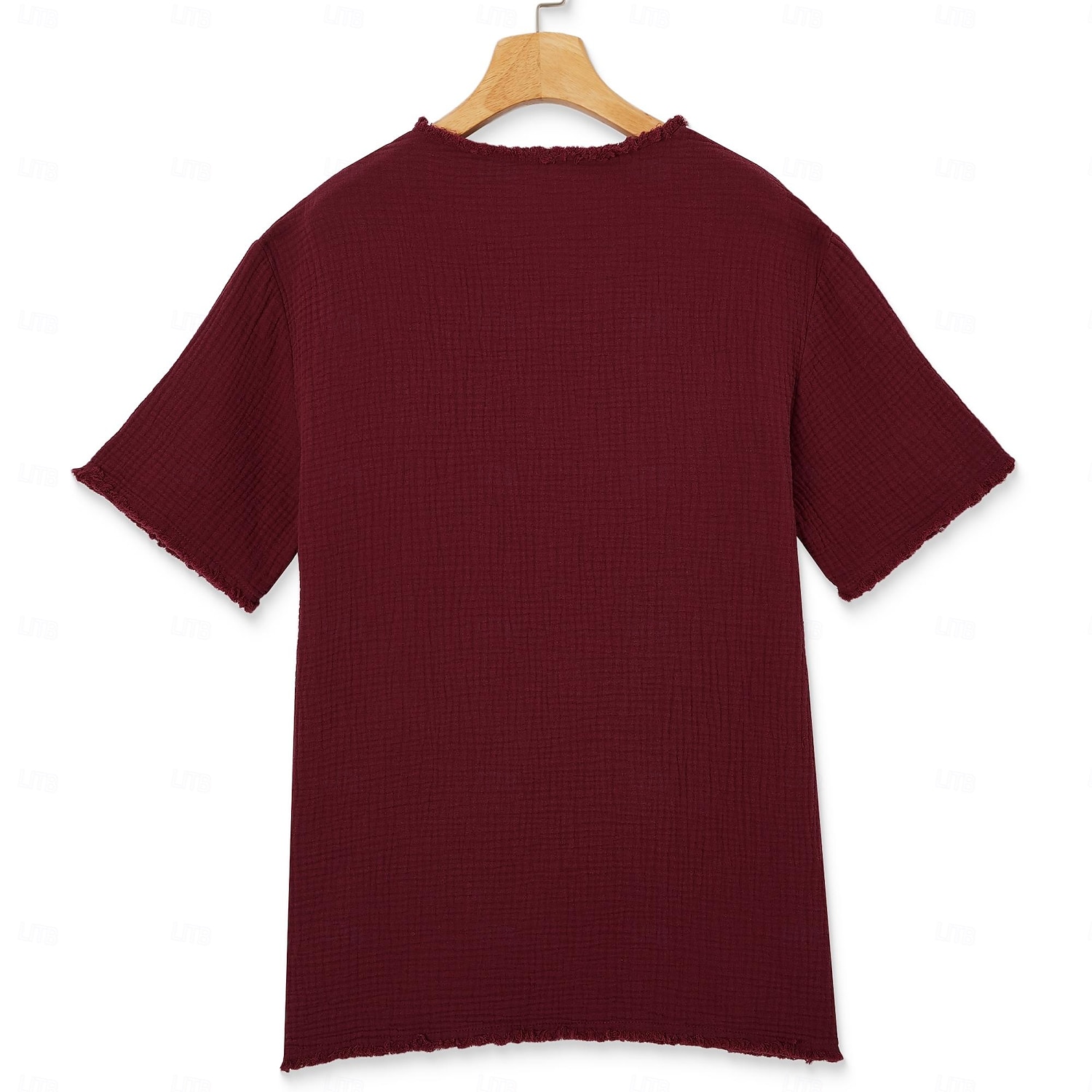 Ανδρικό T-shirt 100% βαμβακερό T-shirt με κοντό μανίκι και V λαιμόκοψη, καλοκαιρινό, άνοιξη, μονόχρωμο, υφή, διακοπές, vintage, αθλητικά, ακατέργαστο, casual, σπίτι, υπαίθριο, μαύρο, λευκό, κρασί, μπλουζάκι για άνδρες 2026 - $22.99 –P2