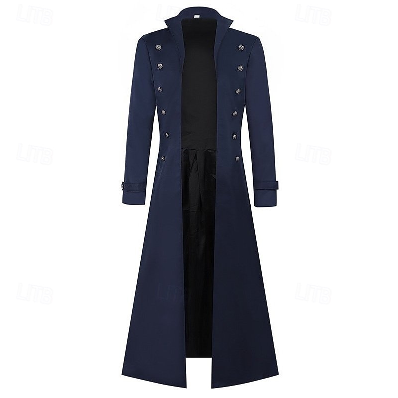 Medieval Renascentist Steampunk Geacă Palton Mâneci Lungi Vampiri Aventurier Doctorul ciumei Costume de fancy Bărbați Steampunk Halloween Carnaval Mascaradă Petrecere / Seara Târgul Renașterii LARP 2026 - $43.99 –P7