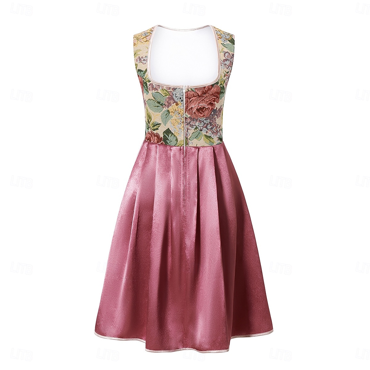Oktoberfest Vestido de dirndl Conjunto de dirndl Blusa con falda acampanada Longitud midi Encaje Hombros Caídos Manga de globo de soplo Mucama Alemán alpino Herencia prados Mujer Carnaval Festival de 2026 - $58.99 –P3
