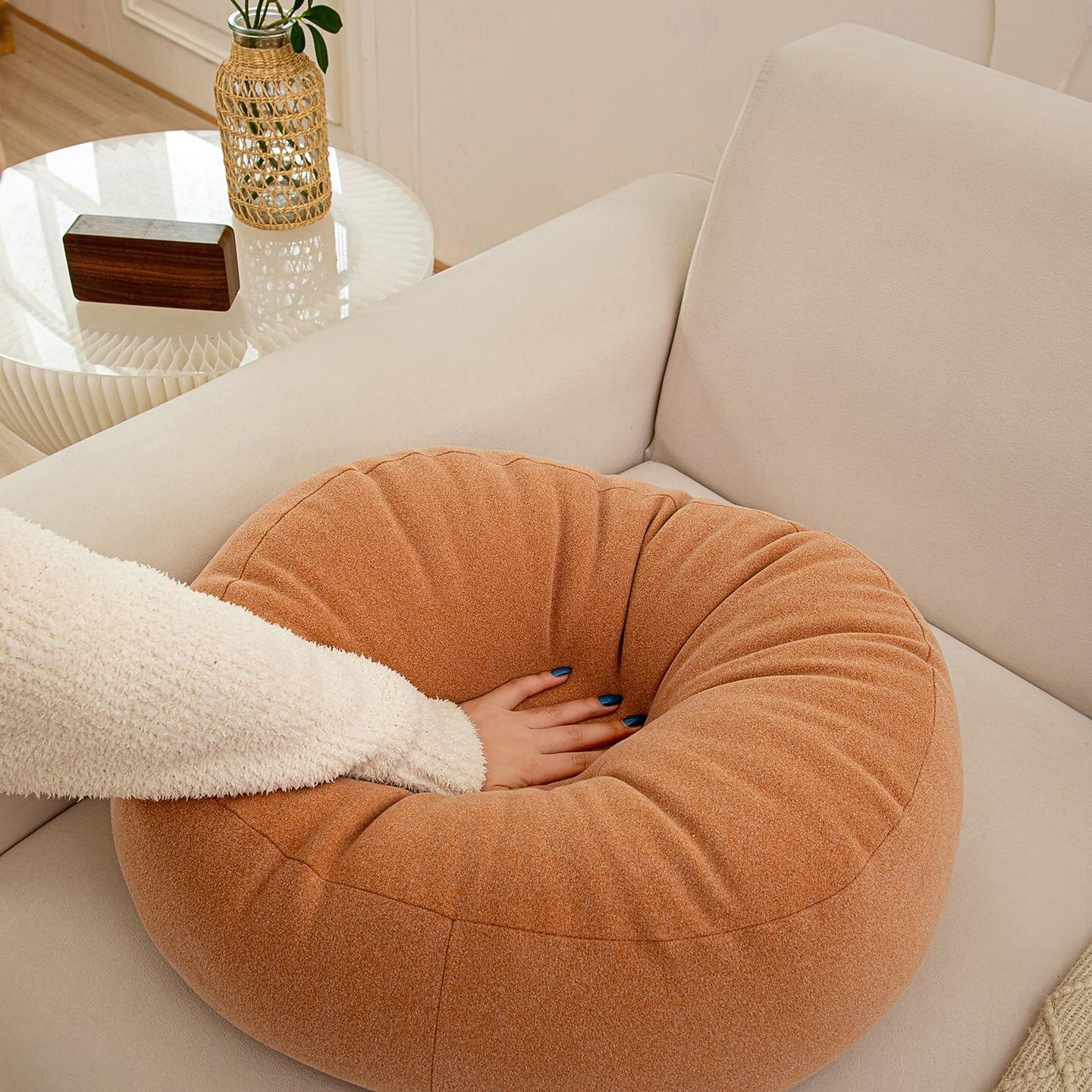 Ultra Soft Suede Pebble Throw Pillow, Fluffy Rock Shaped Floor Seating Cushion, Cute Novelty Stone Hugging Pillow for Sofa, Bedroom & Home Decor 2026 - $66.99 –P16
