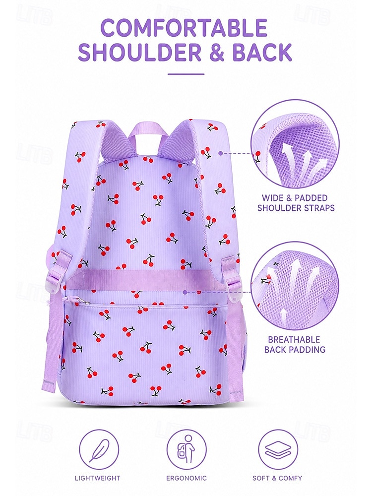 Girl's Corduroy Backpack Set, 3 Piece Cute School Backpack with Large Capacity Multi Compartments, Laptop Sleeve, Adjustable Straps, Luggage Strap, Travel College Bag for Girls, Available in Multiple 2026 - €42.99 –P9