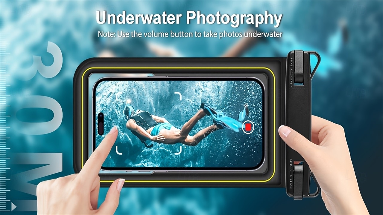 Universal Floating Waterproof Phone Case, IP68 Underwater Dry Bag Pouch with Lanyard for iPhone 17 16 15 Pro Max, Samsung S26 S25 Ultra, Pixel - Clear Camera Window for Swimming Beach Snorkeling 2026 - $16.99 –P6